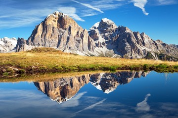 Fototapeta premium View from passo Giau, Tofana or Le Tofane Gruppe
