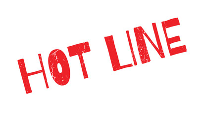 Hot Line rubber stamp. Grunge design with dust scratches. Effects can be easily removed for a clean, crisp look. Color is easily changed.