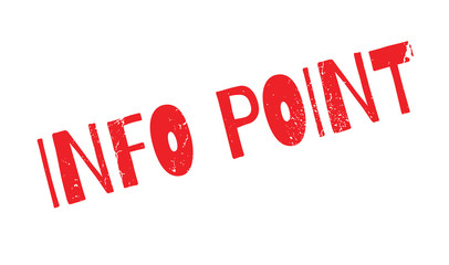 Info Point rubber stamp. Grunge design with dust scratches. Effects can be easily removed for a clean, crisp look. Color is easily changed.