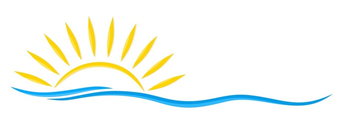 Logo sun and sea. 