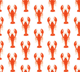 Fototapeta premium lobster pattern