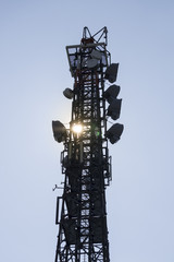 Telecommunication tower Antenna, Cell phone tower