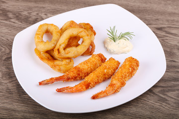 Squid and Shrimp Tempura