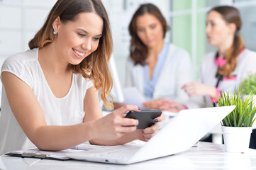 Obraz premium Portrait of a pleasant business woman 