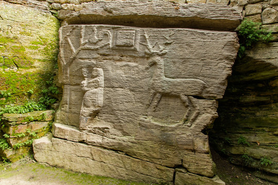 Pagan temple cave sculpture