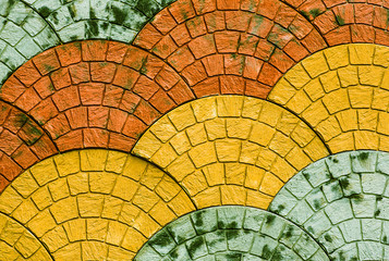 Mosaic pattern, geometric abstraction, classic tile