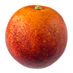 Obraz premium Red orange on white isolated background