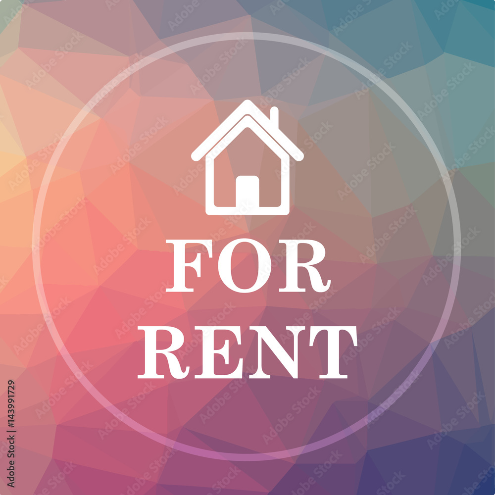 Sticker for rent icon