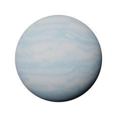 Obraz premium planet Uranus isolated on white background 