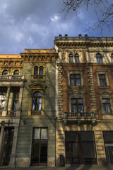 Fototapeta na wymiar Historic vintage buildings in Zagreb 