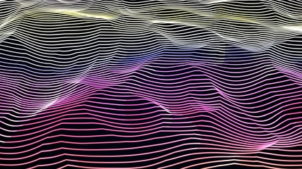abstract wave club music particles field dance background 