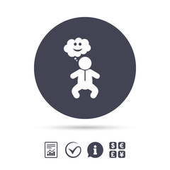 Baby infant sign icon. Toddler boy symbol.