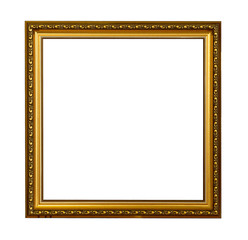 Golden vintage picture frame