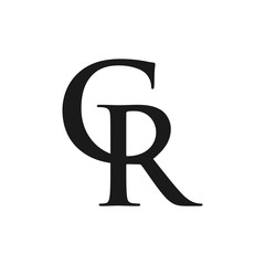 letter r and c logo vector.