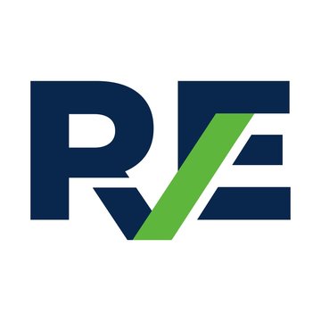 letter R and E logo vector.