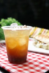 peach iced tea