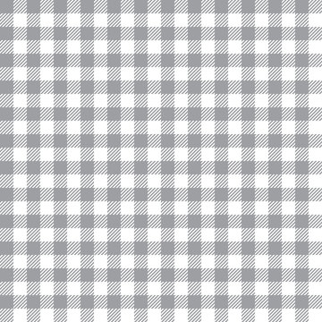 Seamless Grey Gingham Fabric Textile Pattern