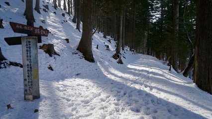 三峯神社奥宮、雲取山方面へ