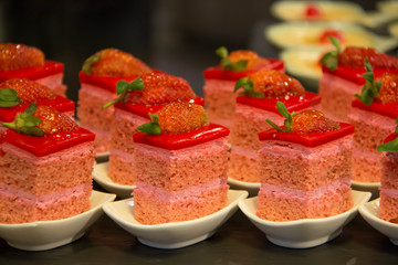 Mini strawberry cake delicious and beautiful