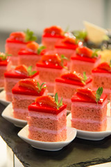 Mini strawberry cake delicious and beautiful