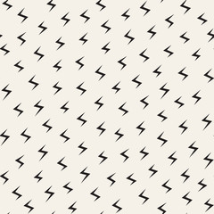 Scattered Geometric Line Shapes. Abstract Background Design. Vector Seamless Black and White Pattern.