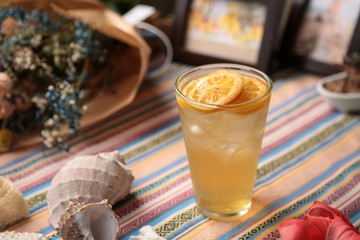 lemonade on the table