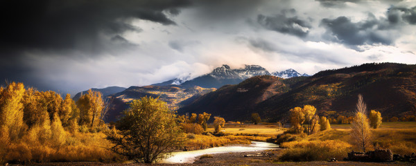 Colorado panorama at autumn