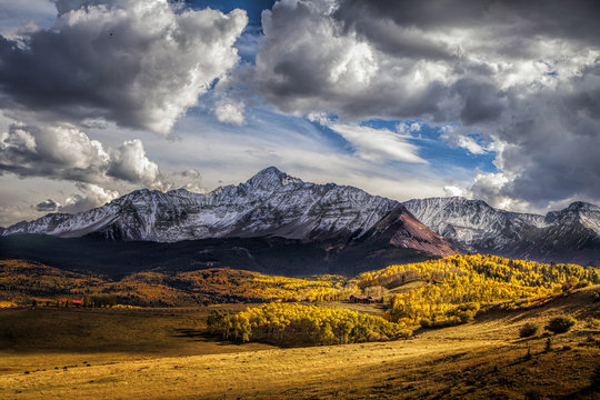 Colorado's Mount Wilson At Autumn