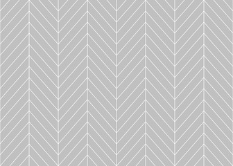Editable Seamless Geometric Pattern Tile with Herringbone Line Art in Grey Color Background