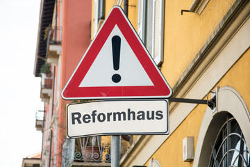 Schild 213 - Reformhaus