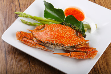 Boiled crab