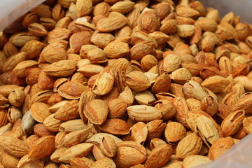 Almond Almonds Food Snack Delicious Brown Nut Nuts Shanghai China Xinjiang Market 