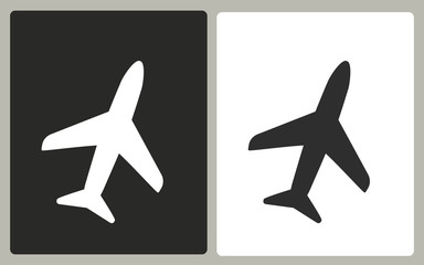 Fototapeta premium Airplane - vector icon.