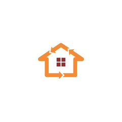 abstract ICON HOUSE WITH ARROW