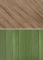 Wood texture. Lining boards wall. set. Wooden background. pattern. Showing growth rings