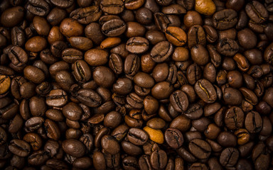 Coffee beans texture