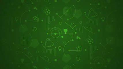 Seamless soccer pattern vector illustration. Football background. © ftotti1984