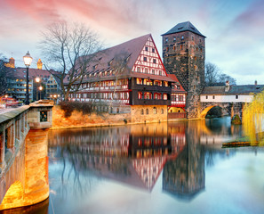 Nuremberg, Germany at Bridge.