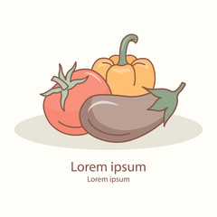 Vegetables background.