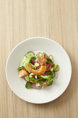 Grilled shrimp salad