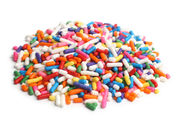 Assorted colored sprinkles