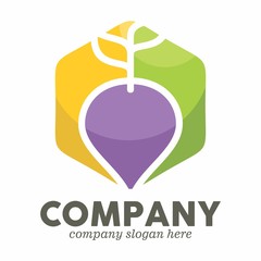 Food Vegetables Fresh Nature Farm Logo 