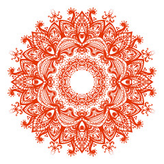 Vector mandala. Beautiful illustration for card or t-shirt. Sacr