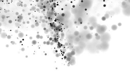 Beautiful monochrome bokeh blurred dots background defocused lights