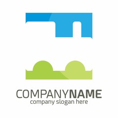 Fototapeta premium Train Subway Monorail Railroad logo vector