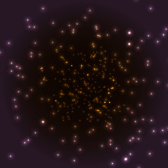 Naklejka na ściany i meble dark sky with stars, vector background design