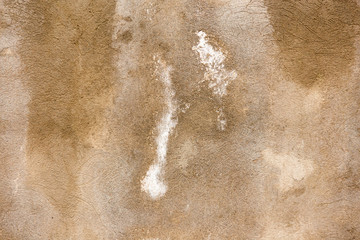 White salt on concrete wall as background