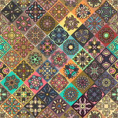 Seamless pattern. Vintage decorative elements. Hand drawn background. Islam, Arabic, Indian, ottoman motifs. Perfect for printing on fabric or paper.