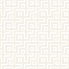 Maze Tangled Lines Contemporary Graphic. Abstract Geometric Background Design. Vector Seamless Pattern.