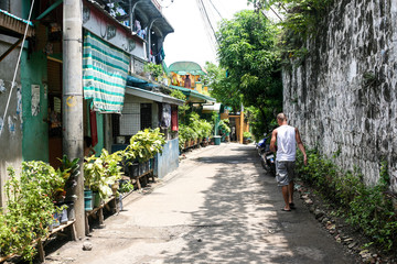 Fototapeta na wymiar Everyday life of filipinos in Cebu city Philippines